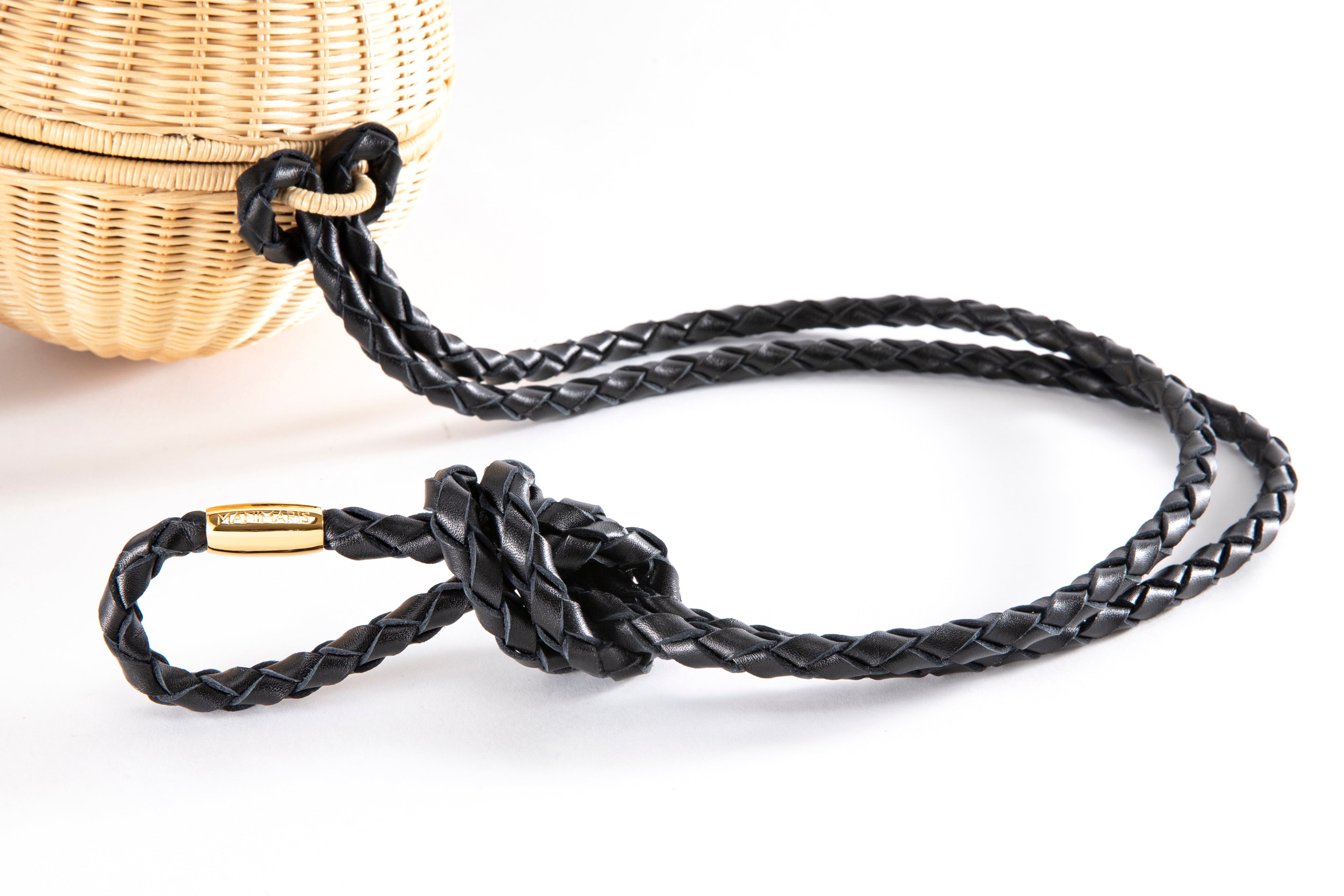 manimarisのフルムーンバスケット用　ショートハンドル黒 フルムーンバスケット用ハンドル – manimaris