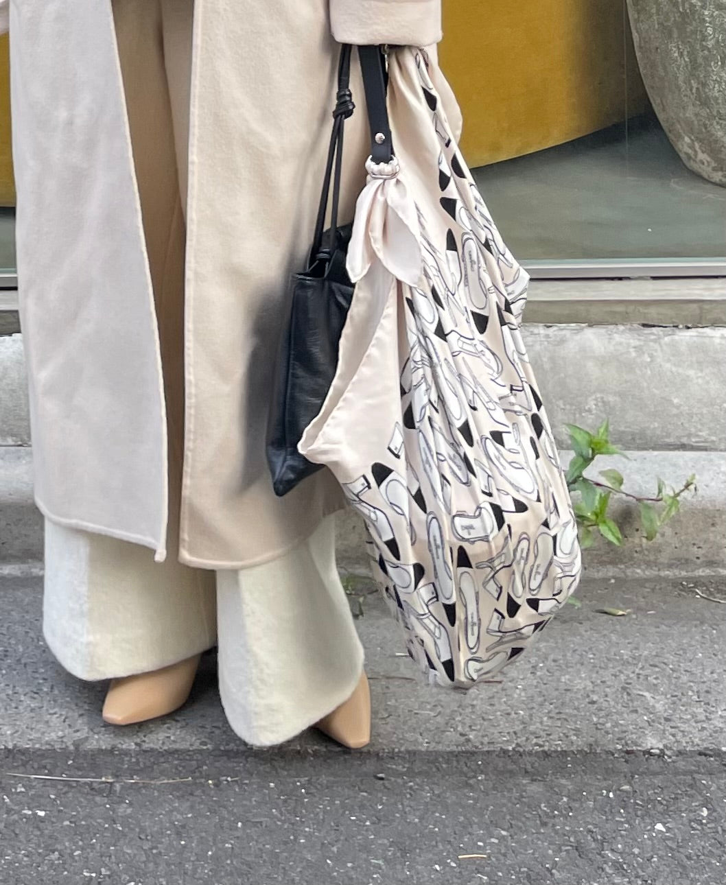 scarf bag handle/camel