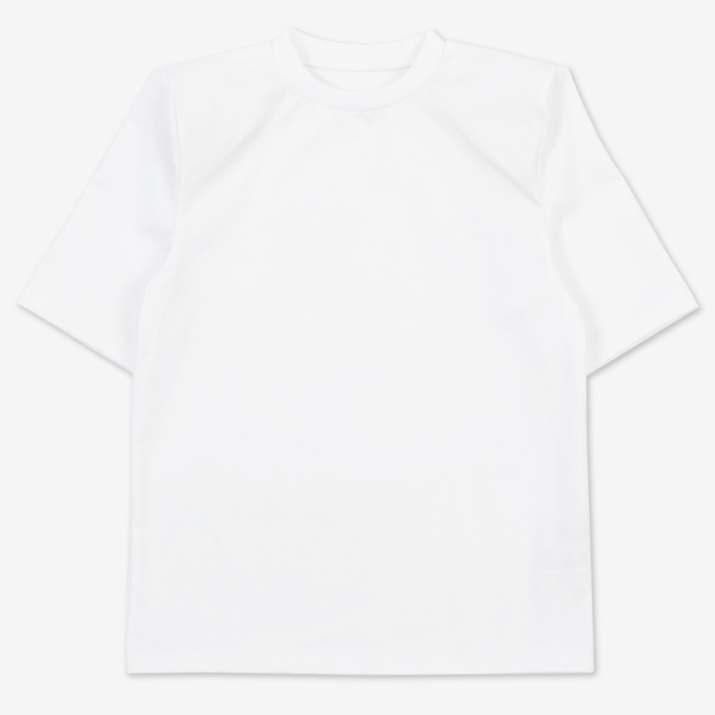 <Foundation Wear> Edge Tee/white（ショルダーパッドTシャツ・肩パッドT）