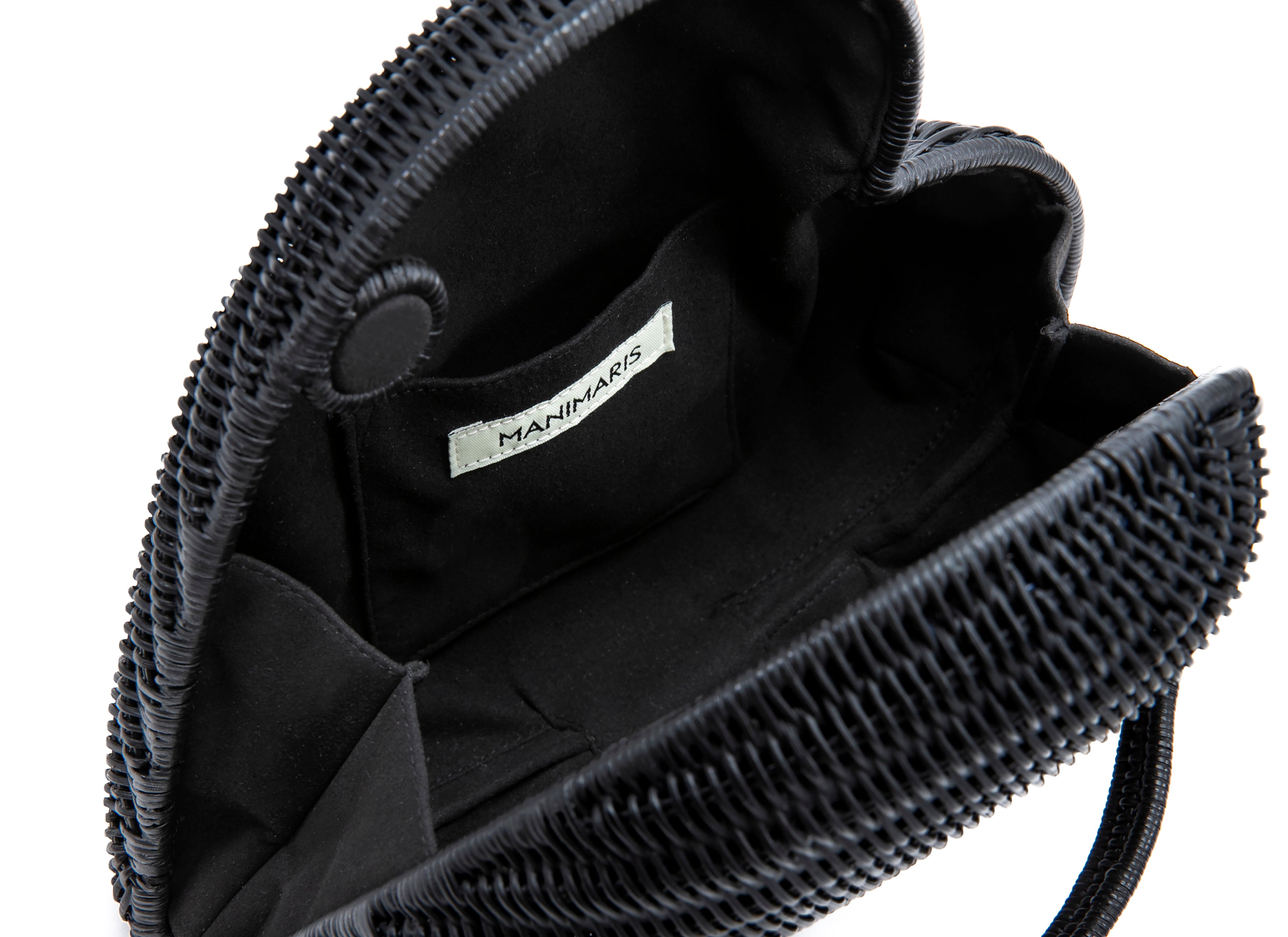 マニマリス　manimaris ハートクラッチ　ブラック Heart clutch basket – manimaris