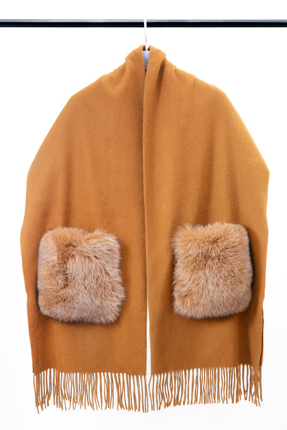 フォックスポケットカシミアストール