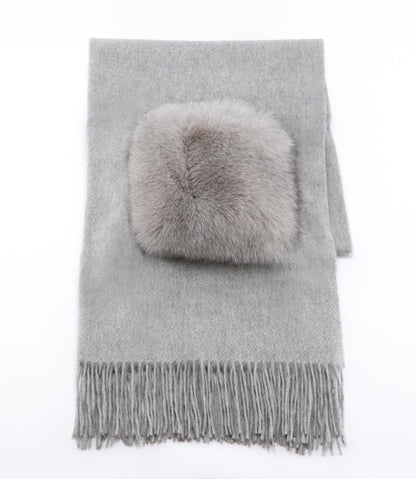 フォックスポケットカシミアストール