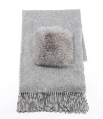 フォックスポケットカシミアストール