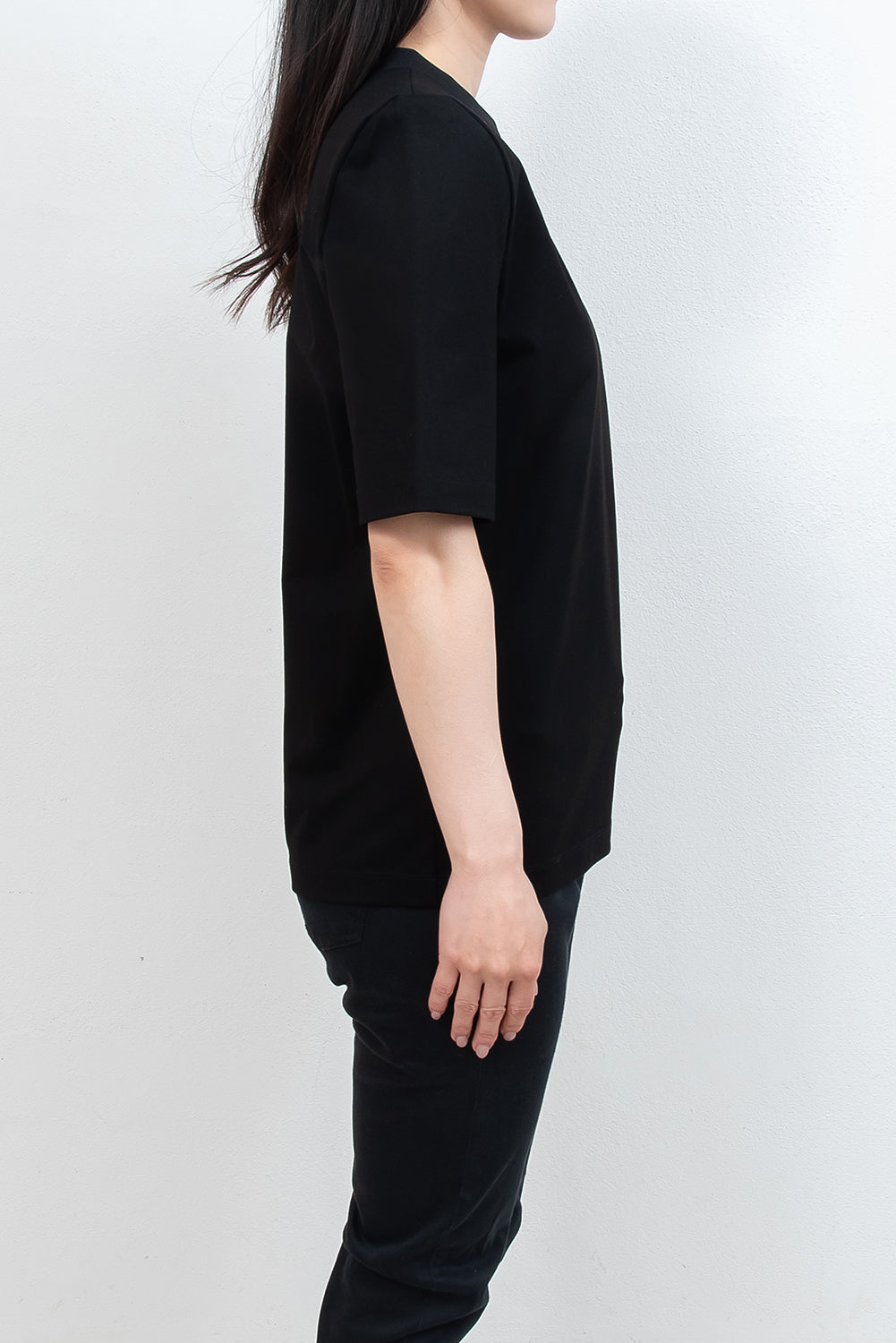 <Foundation Wear> Edge Tee/Black（ショルダーパッドTシャツ・肩パッドT）