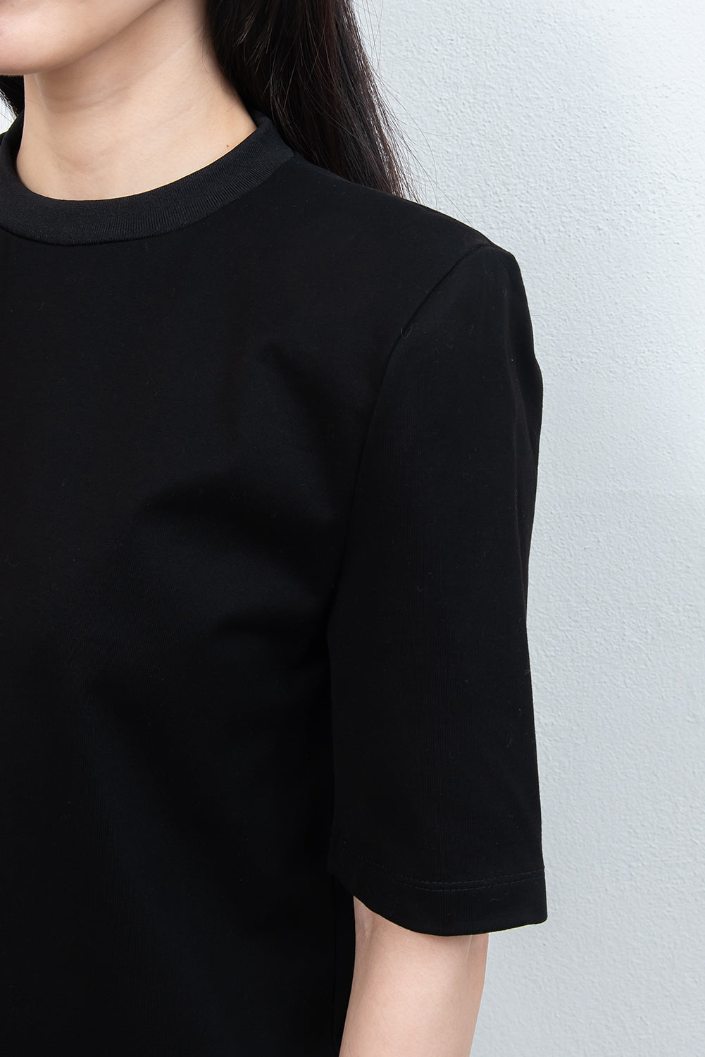 <Foundation Wear> Edge Tee/Black（ショルダーパッドTシャツ・肩パッドT）