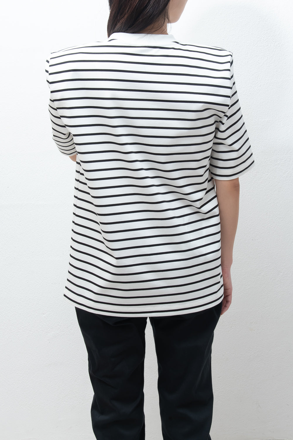 <Foundation Wear> Edge Tee/border（ショルダーパッドTシャツ・肩パッドT）