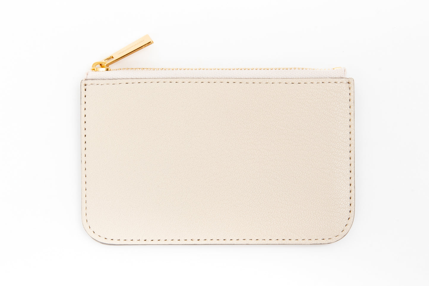 Flat Zip Wallet/ivory
