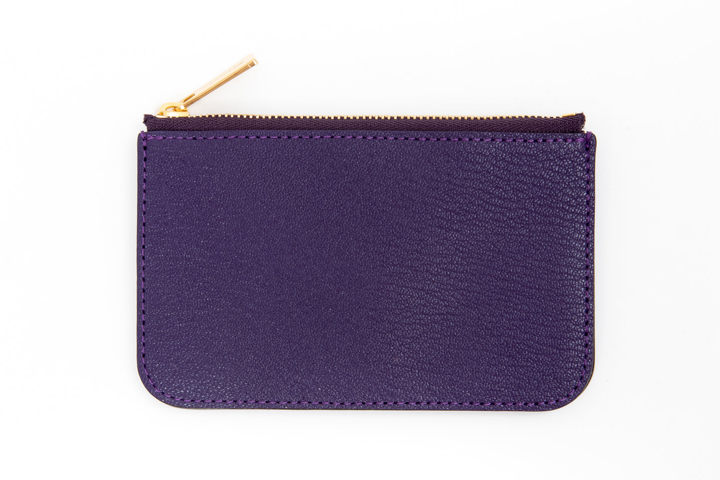 Flat Zip Wallet/purple