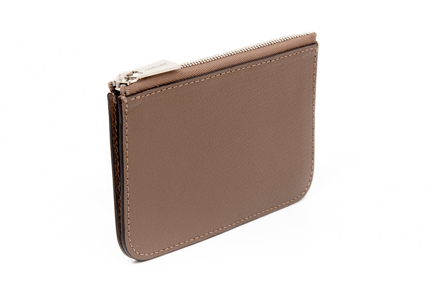Flat Zip Wallet/taupe