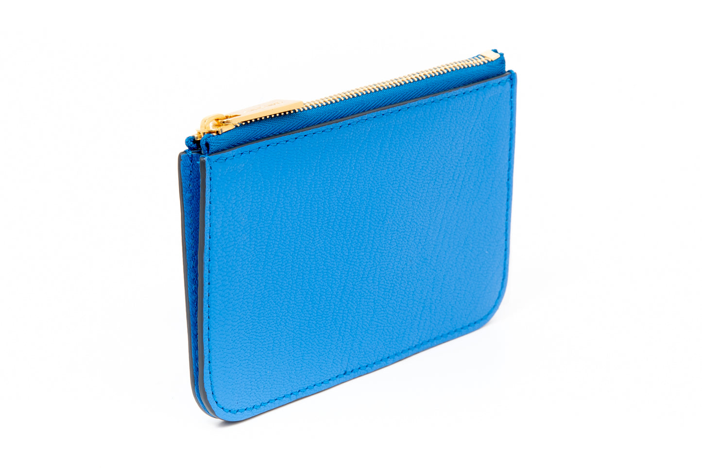 Flat Zip Wallet/blue