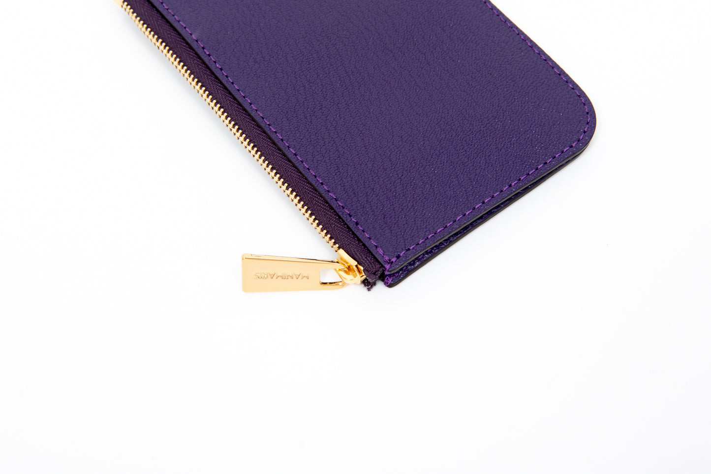 Flat Zip Wallet/purple