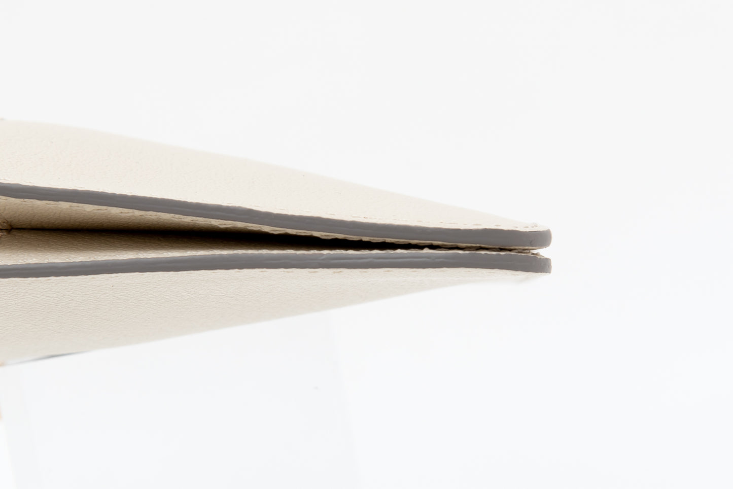 Flat Zip Wallet/ivory
