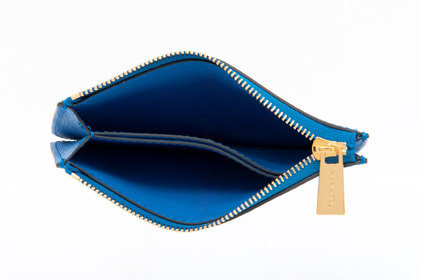 Flat Zip Wallet/blue