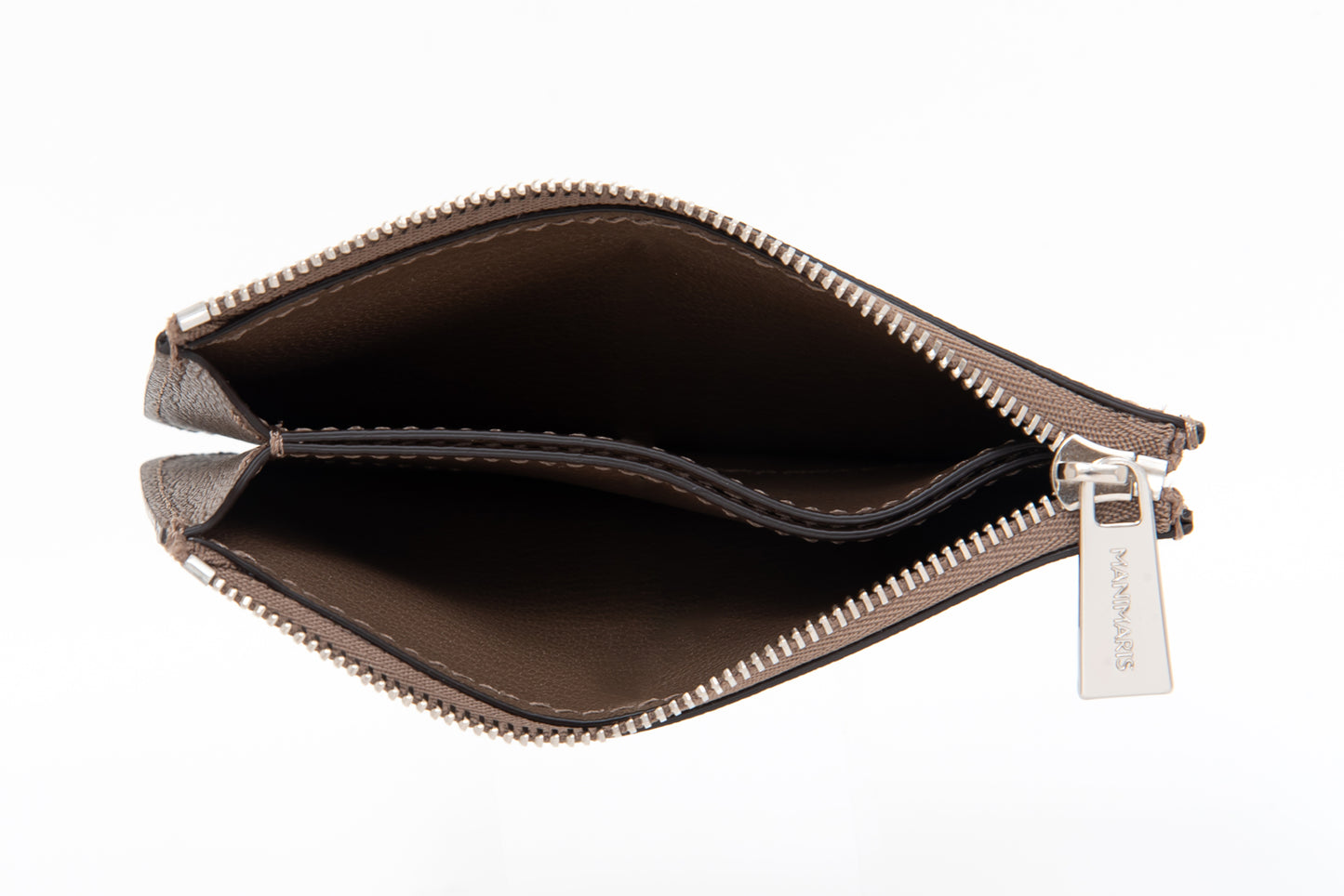 Flat Zip Wallet/taupe