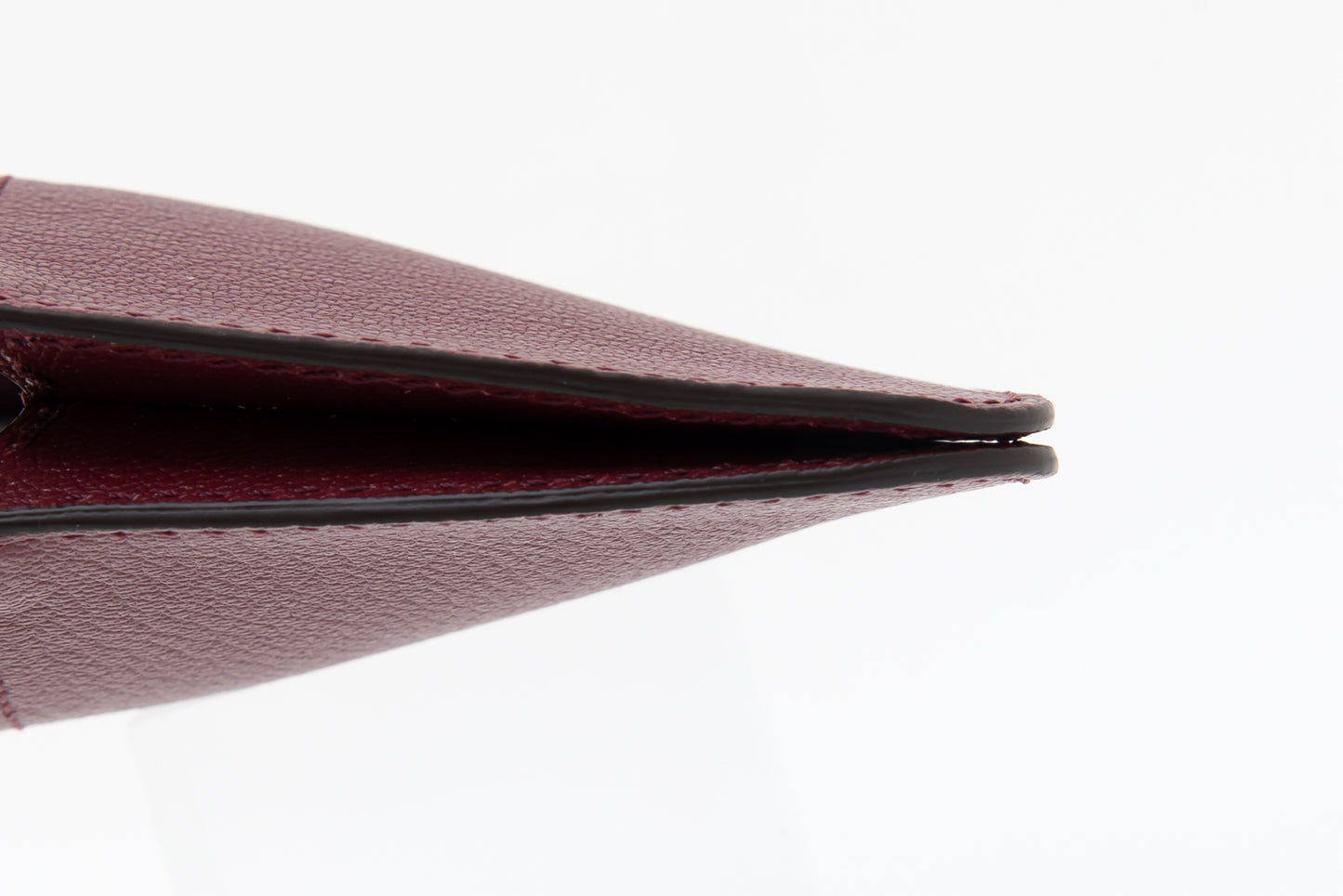 Flat Zip Wallet/bordeaux