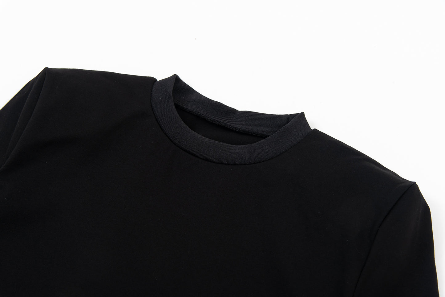 <Foundation Wear> Edge Tee/Black（ショルダーパッドTシャツ・肩パッドT）