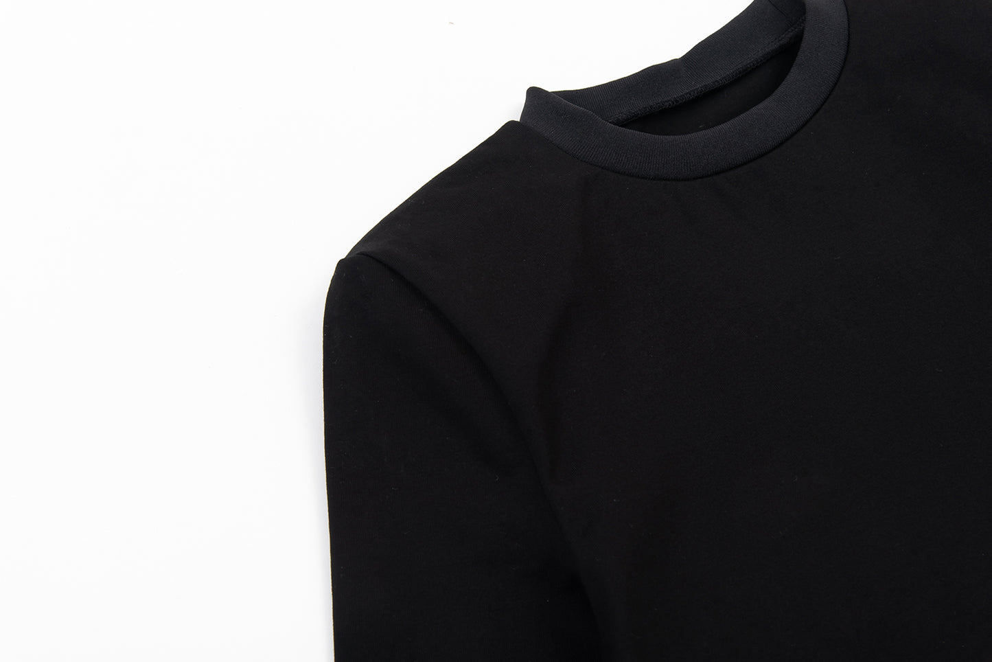 <Foundation Wear> Edge Tee/Black（ショルダーパッドTシャツ・肩パッドT）