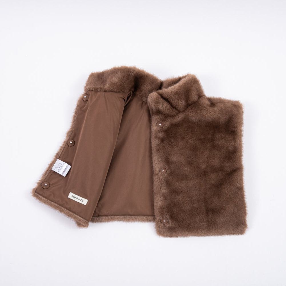 eco mink vest/beige