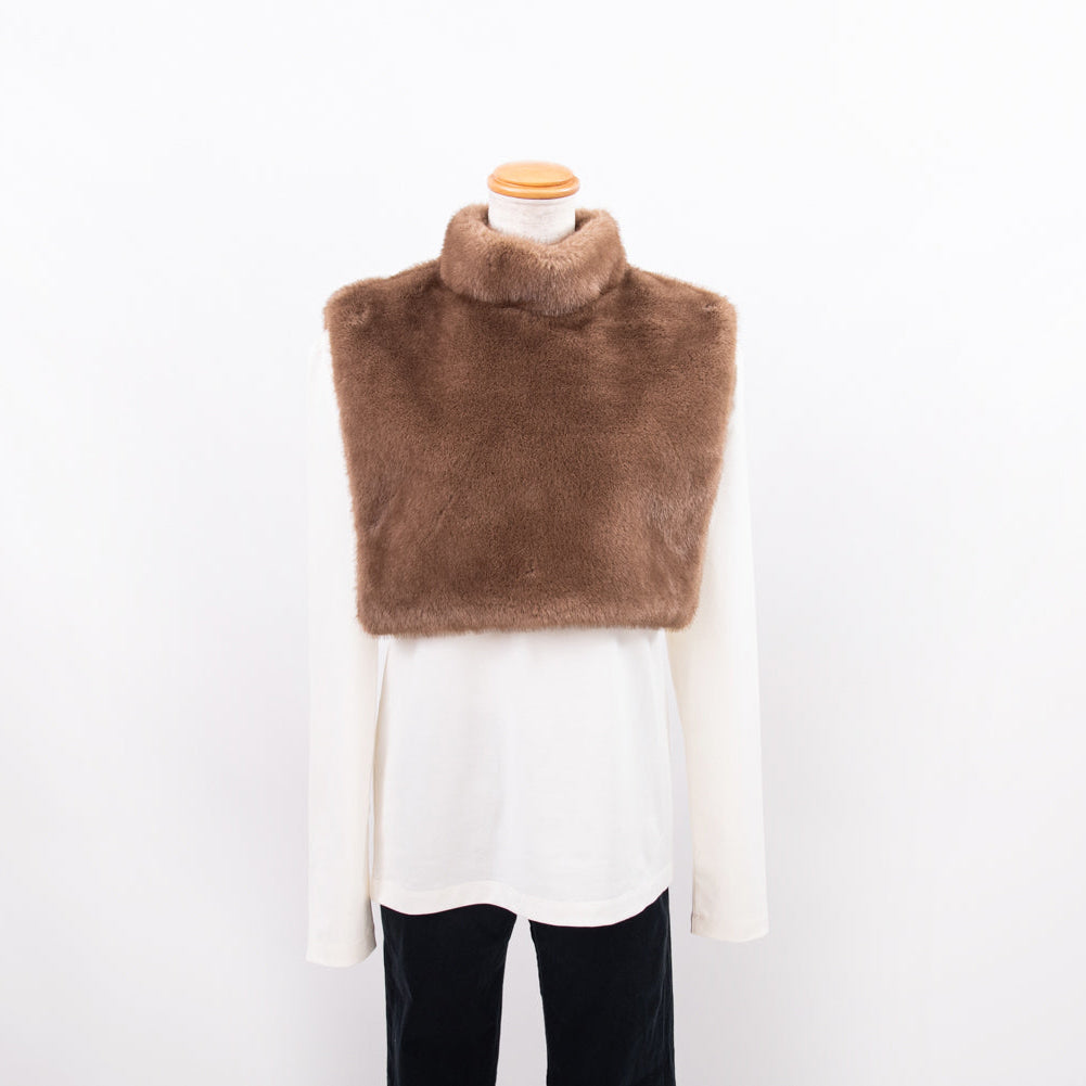 eco mink vest/beige
