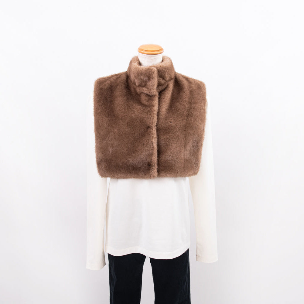 eco mink vest/beige